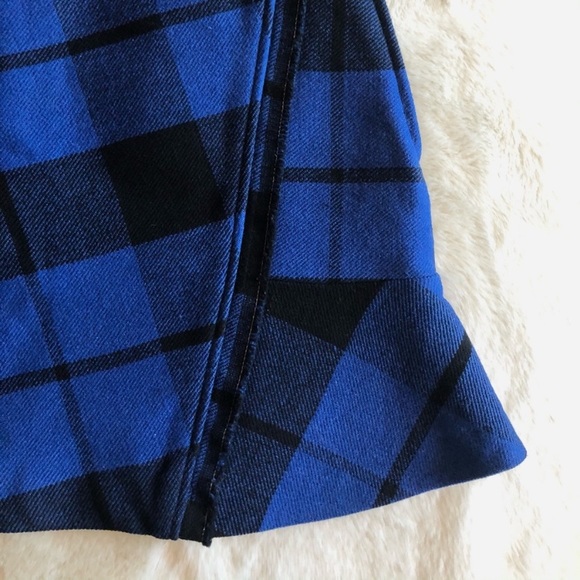 Sandro blue and black twill skirt - Picture 7 of 9